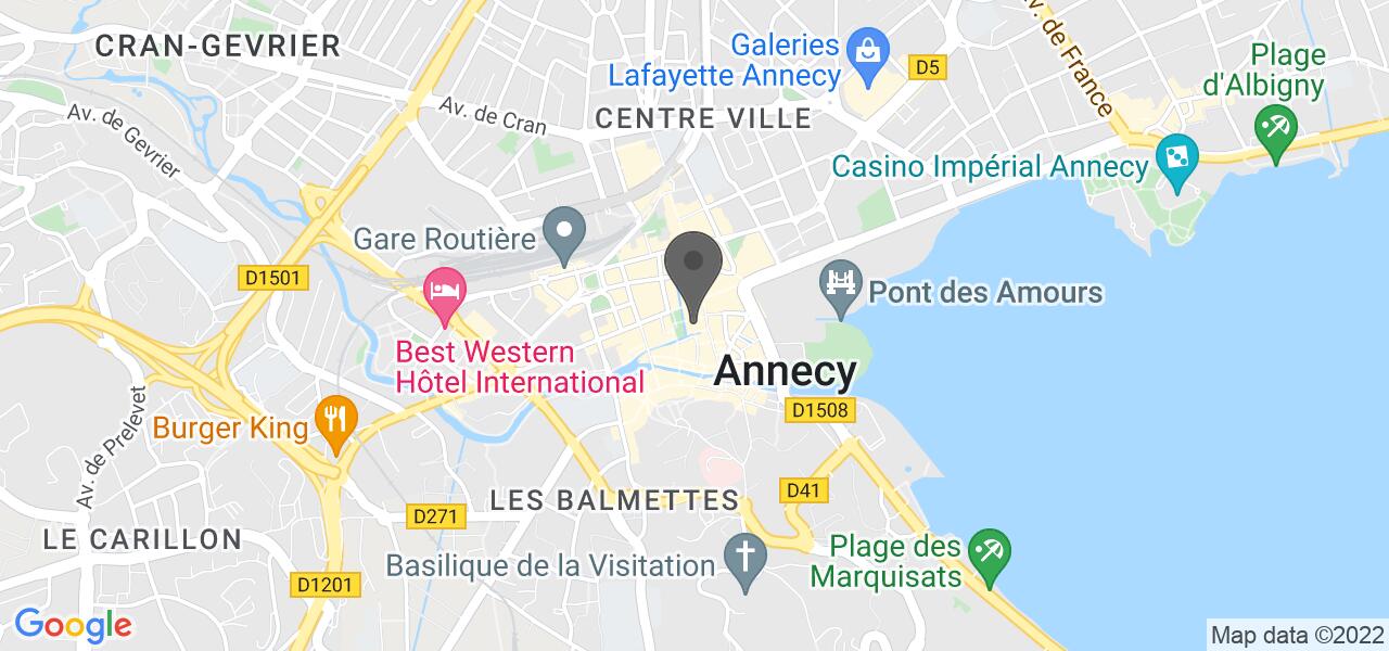 Mappa di accesso — Le T Quatre