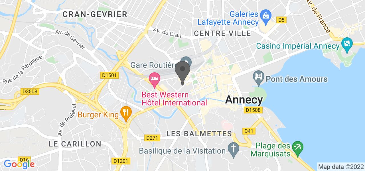 Anfahrtsplan — La Table d'Ébène