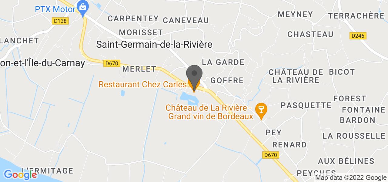 Plan d'accès — Chez Carles