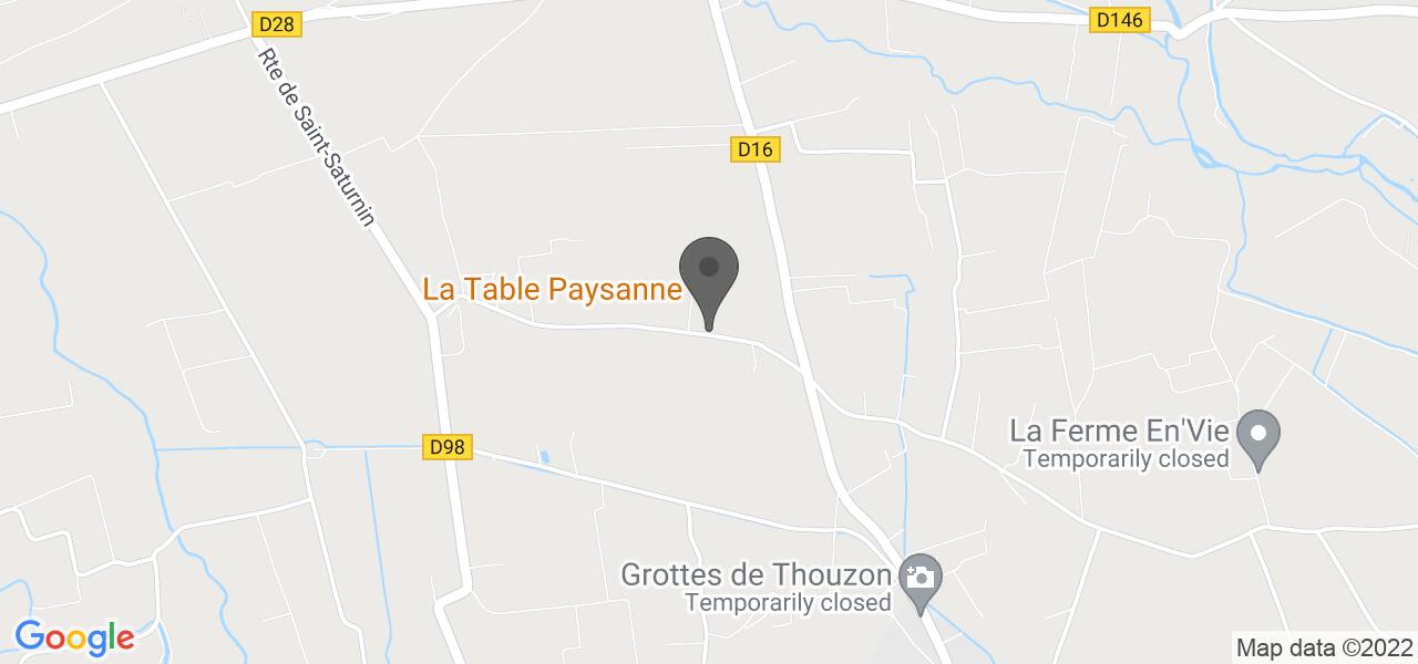 Plan d'accès — La Table Paysanne