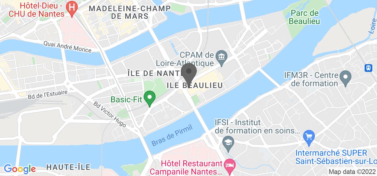 Plan d'accès — Waffle Factory Nantes