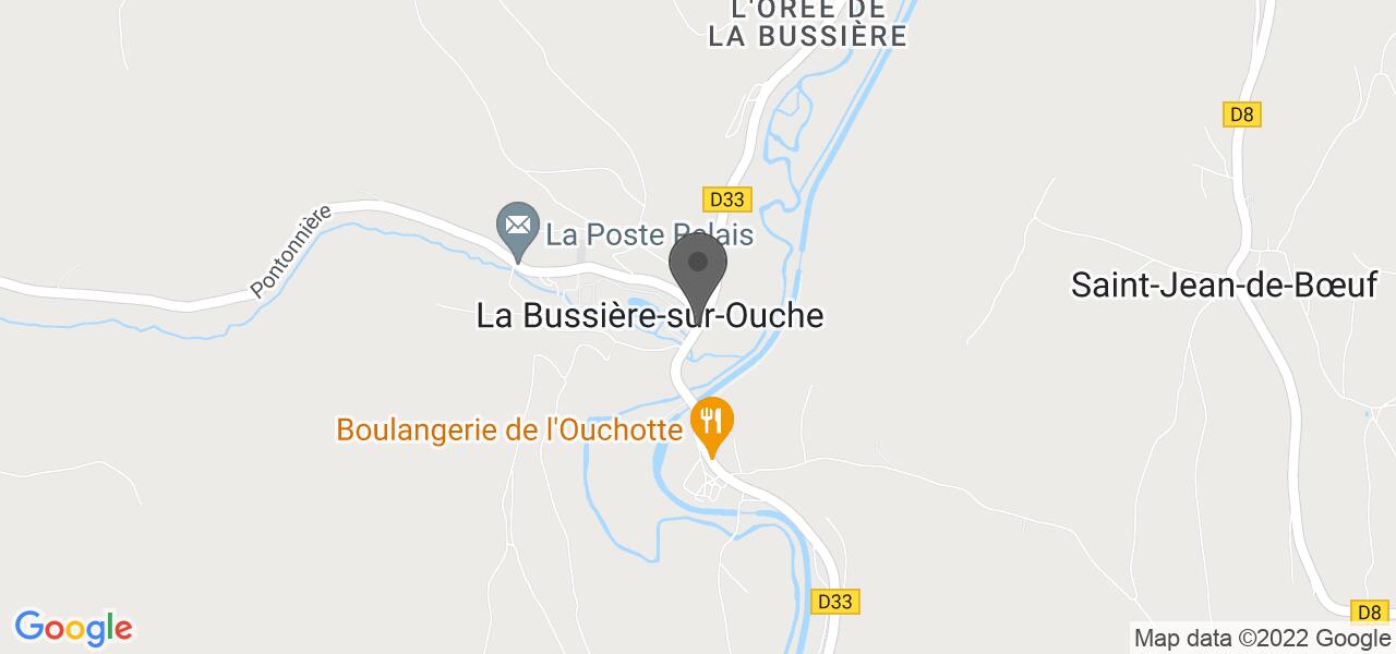 Plan d'accès — Abbaye de la Bussière