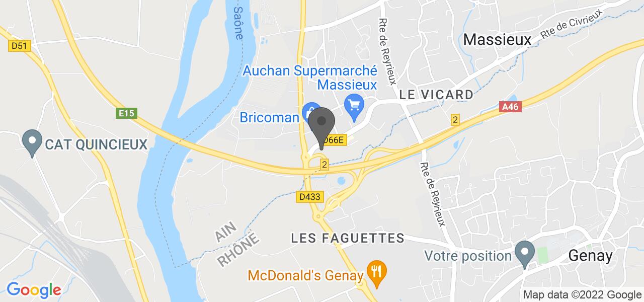 Plan d'accès — Le Comptoir de Massieux