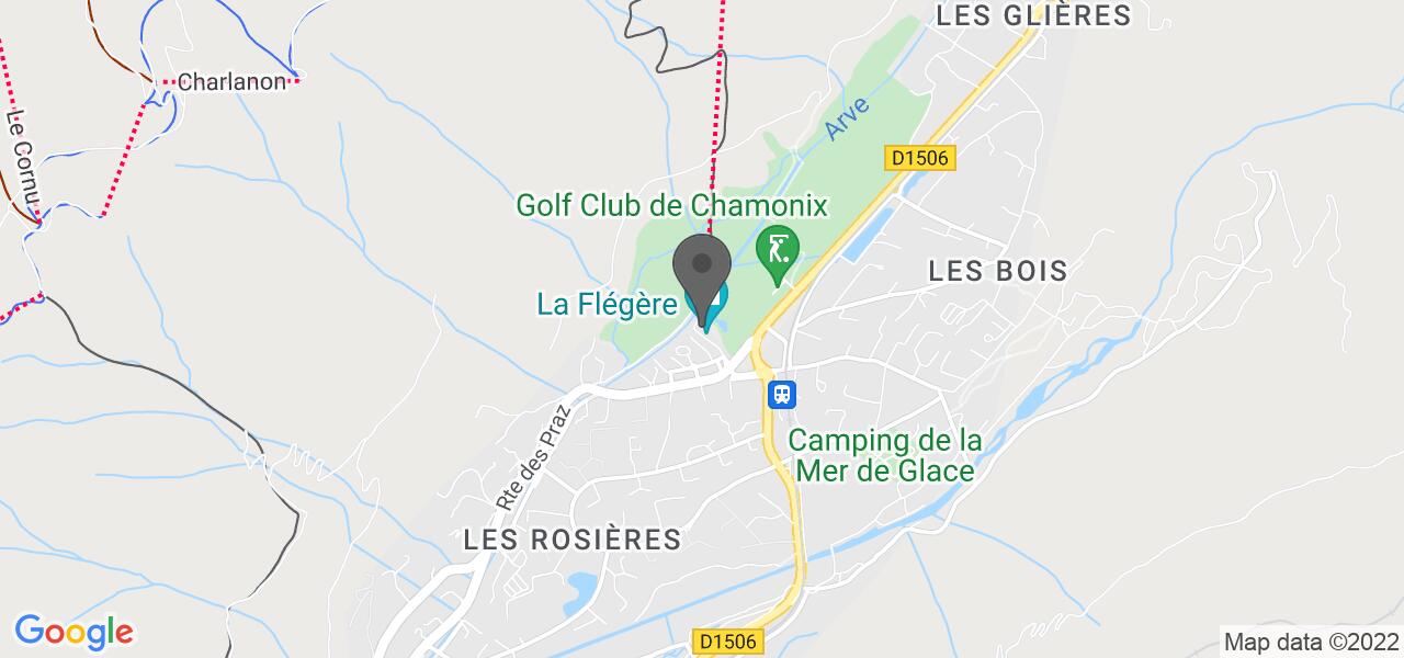แผนที่การเดินทาง — L'Adret de la Flégère