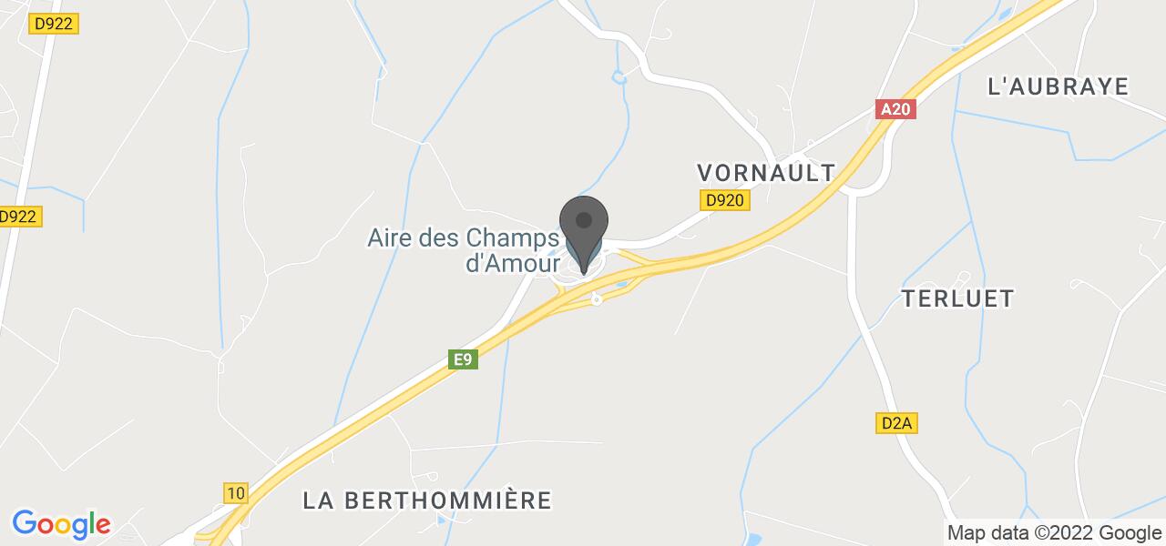 Plan d'accès — Aire de Champs d'Amour - Vatan - Phileas grill