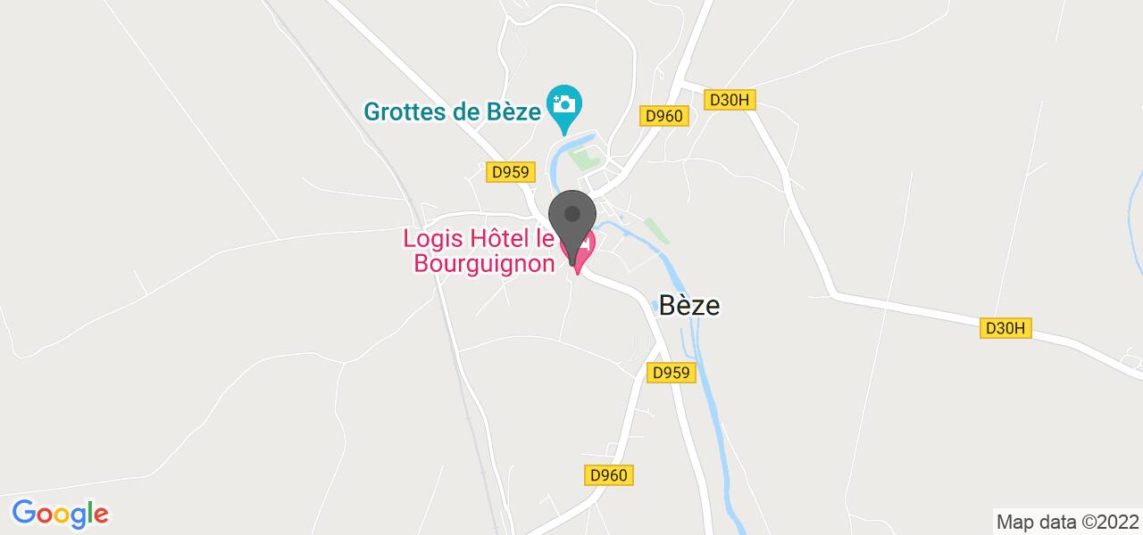 Plan d'accès — Le Bourguignon