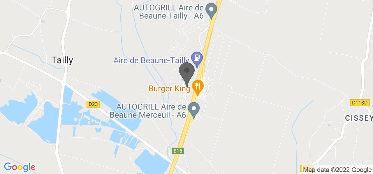 Plan d'accès — Aire de Beaune Tailly - Autogrill
