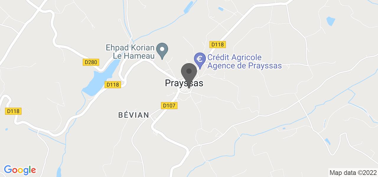 交通地图 — La Bastide Saint Louis