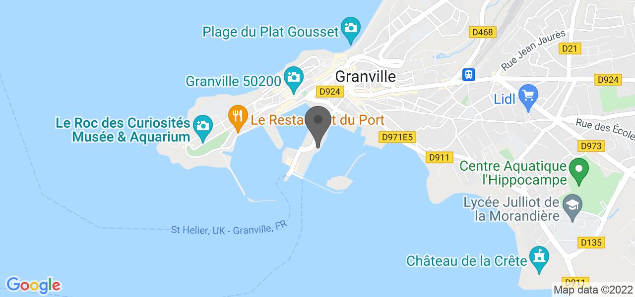 Plan d'accès — Hotel ibis Granville Port de Plaisance