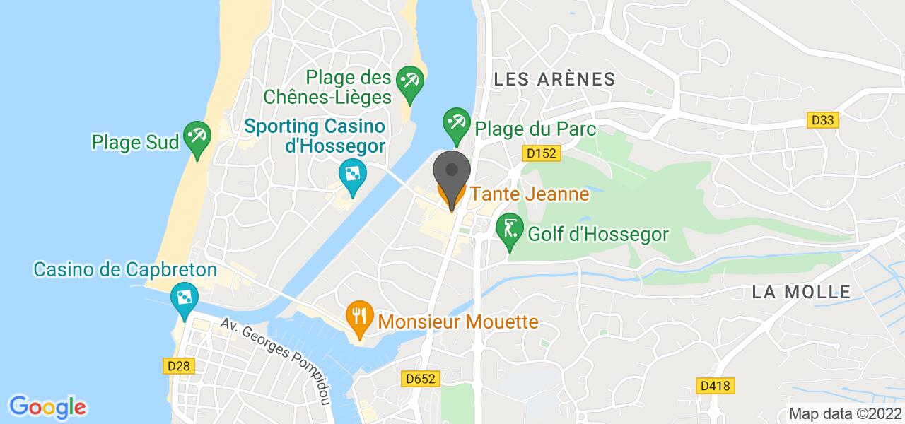 Plan d'accès — Tante Jeanne