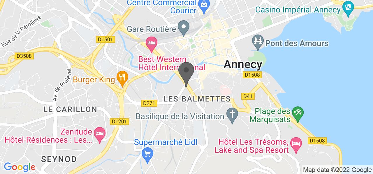 Plan d'accès — Le Denti