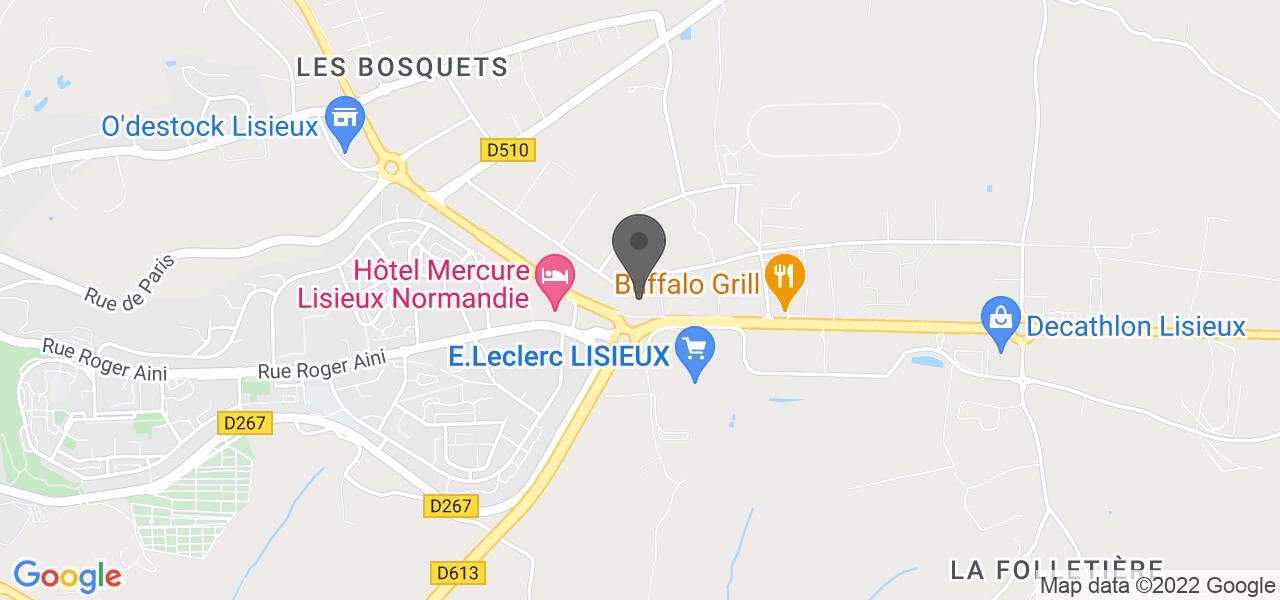 Plan d'accès — Buffet de Lisieux