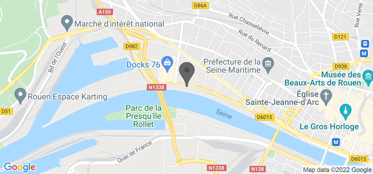 交通地图 — All Sports Café Rouen