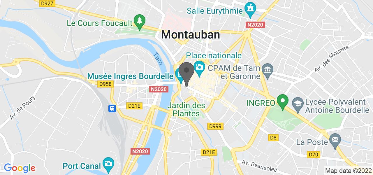 Plan d'accès — Le Bistrot d'Ingres