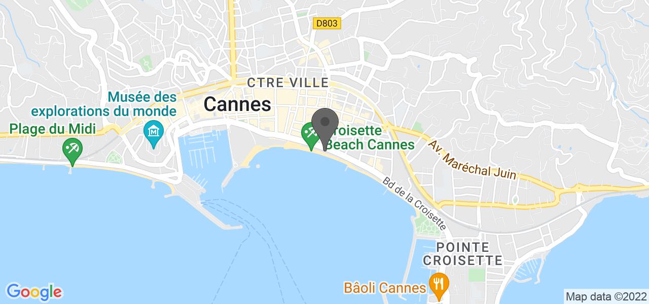 Anfahrtsplan — Palais Stéphanie Beach