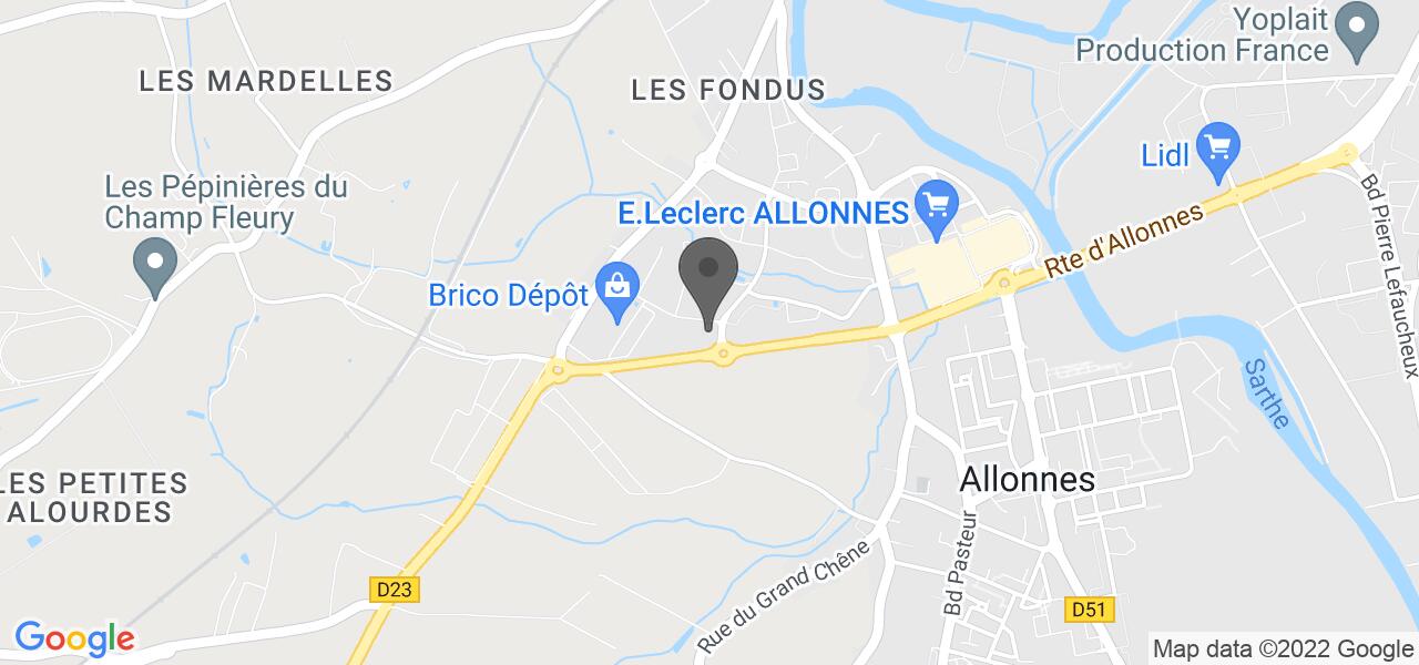 Plan d'accès — Buffalo Grill Le Mans Allonnes