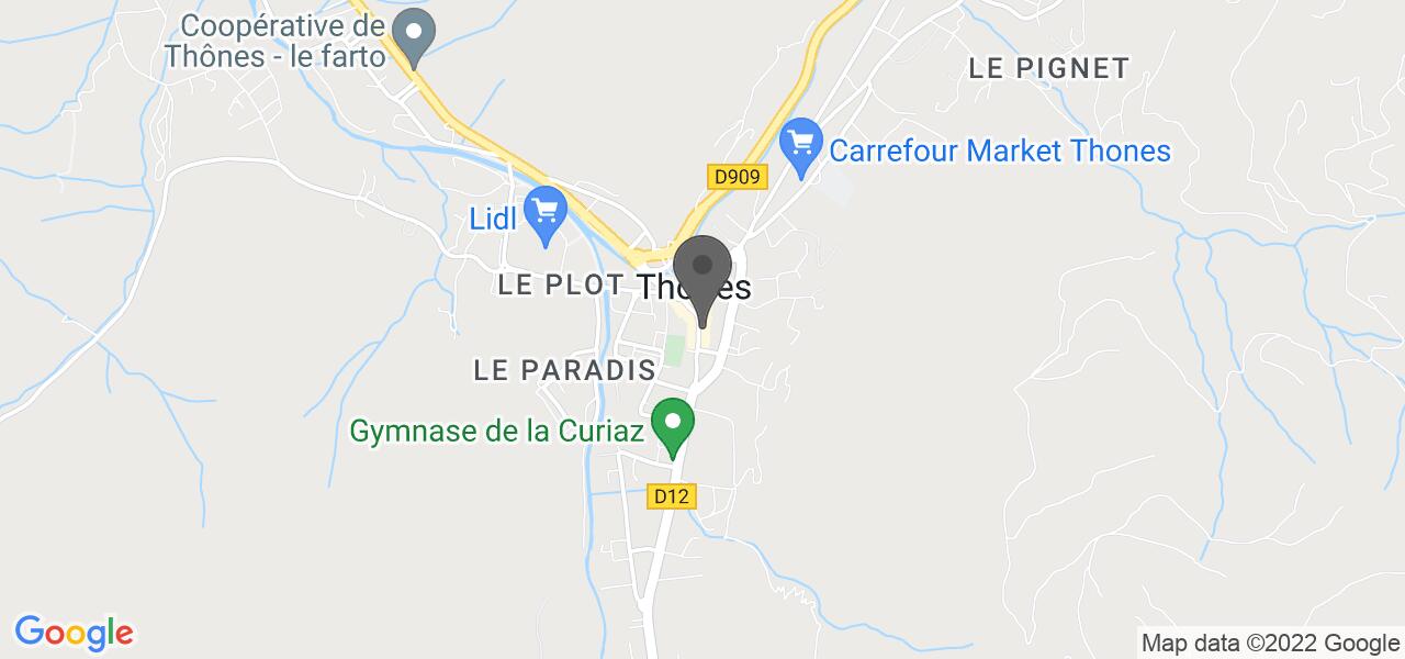 แผนที่การเดินทาง — Hôtel du commerce