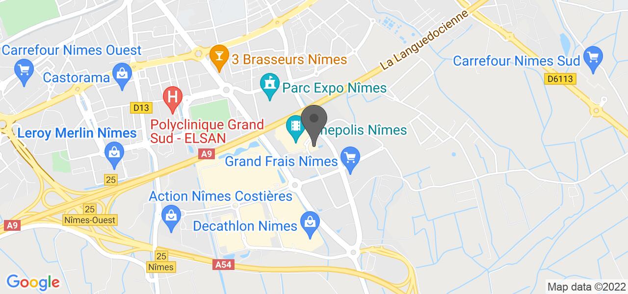 Plan d'accès — La Pataterie Nîmes