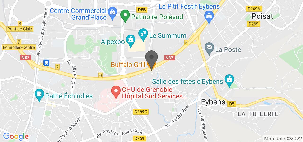 Plan d'accès — Buffalo Grill Grenoble Eybens