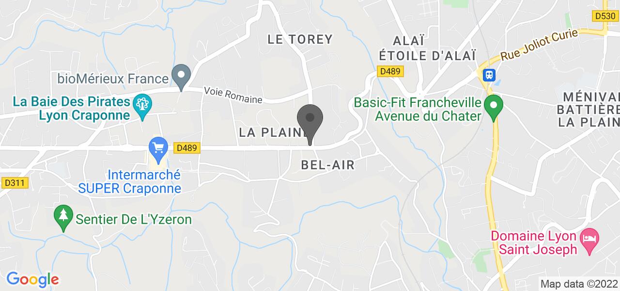 Plan d'accès — Au Petit Grillon