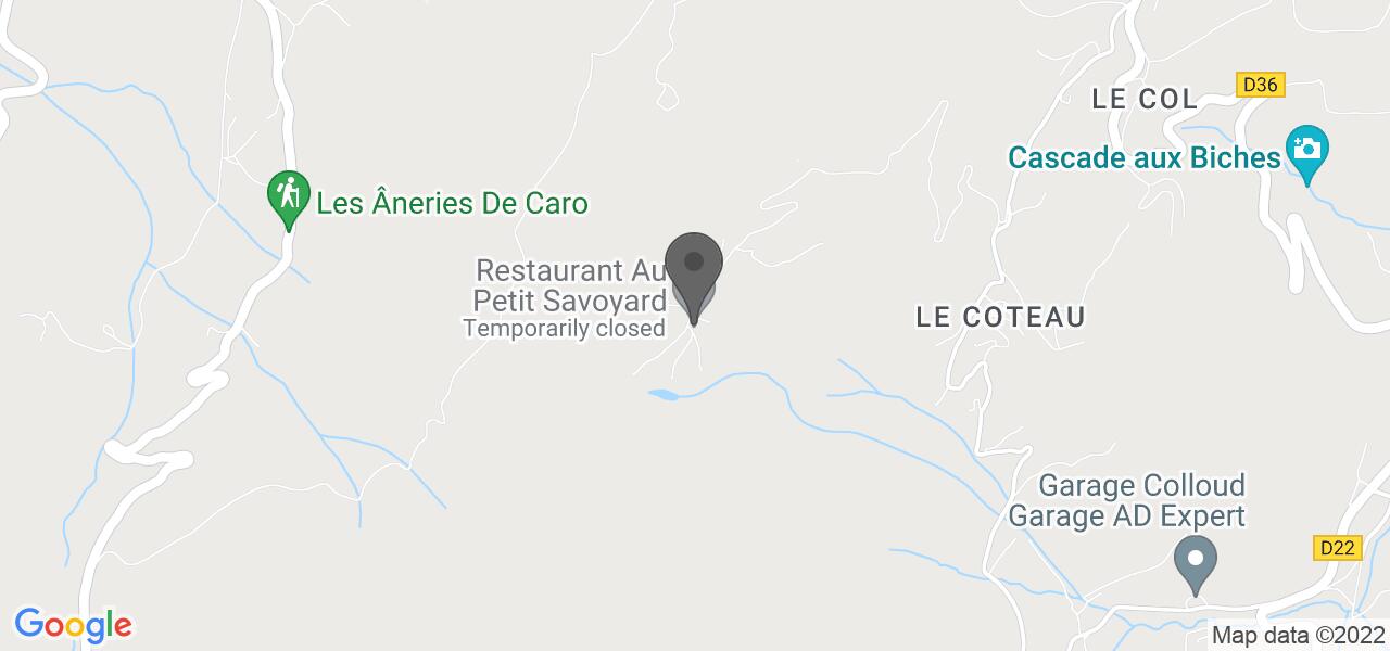Plan d'accès — Au Petit Savoyard