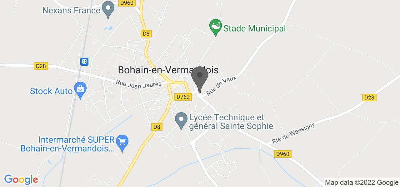 Plan d'accès — Les jardins de bohain