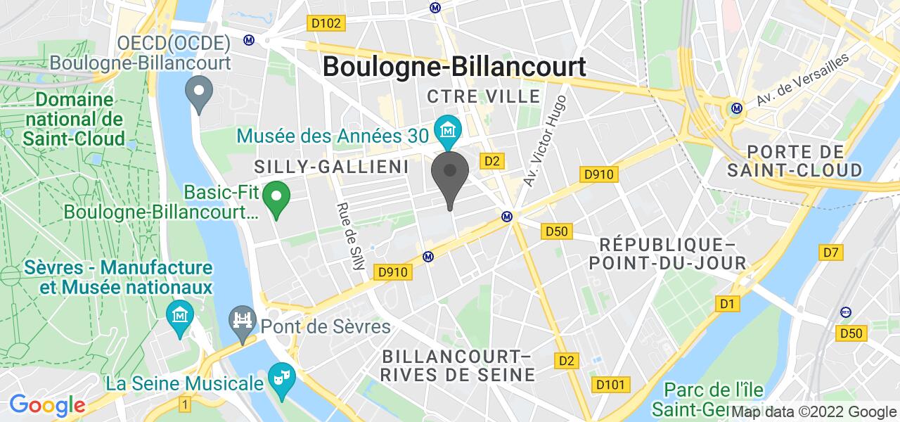 Routekaart — Les Galopins Boulogne
