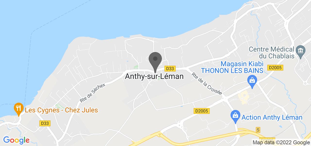 แผนที่การเดินทาง — L'Auberge d'Anthy