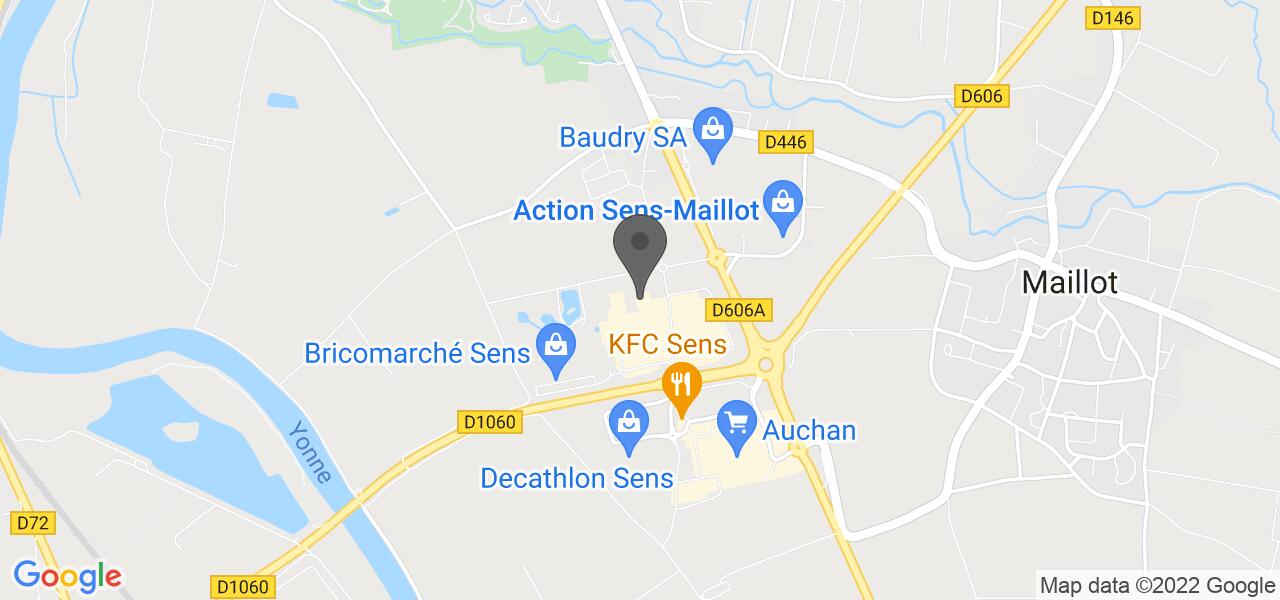 Plan d'accès — Au Bureau Sens