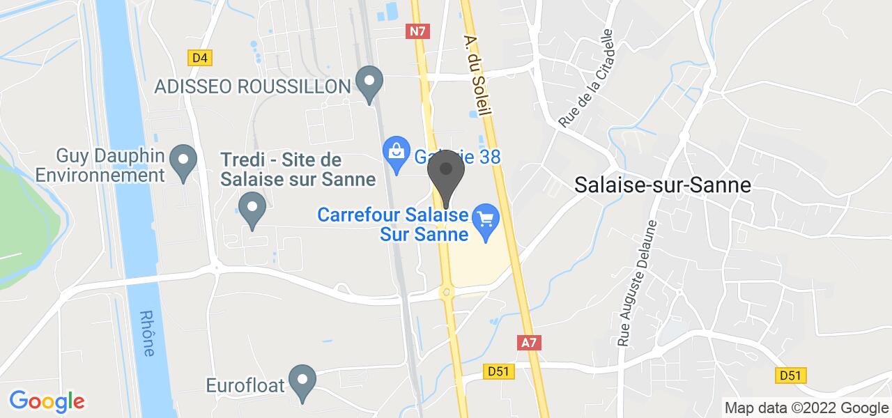 Plan d'accès — Buffalo Grill Chanas Salaise Sur Sanne