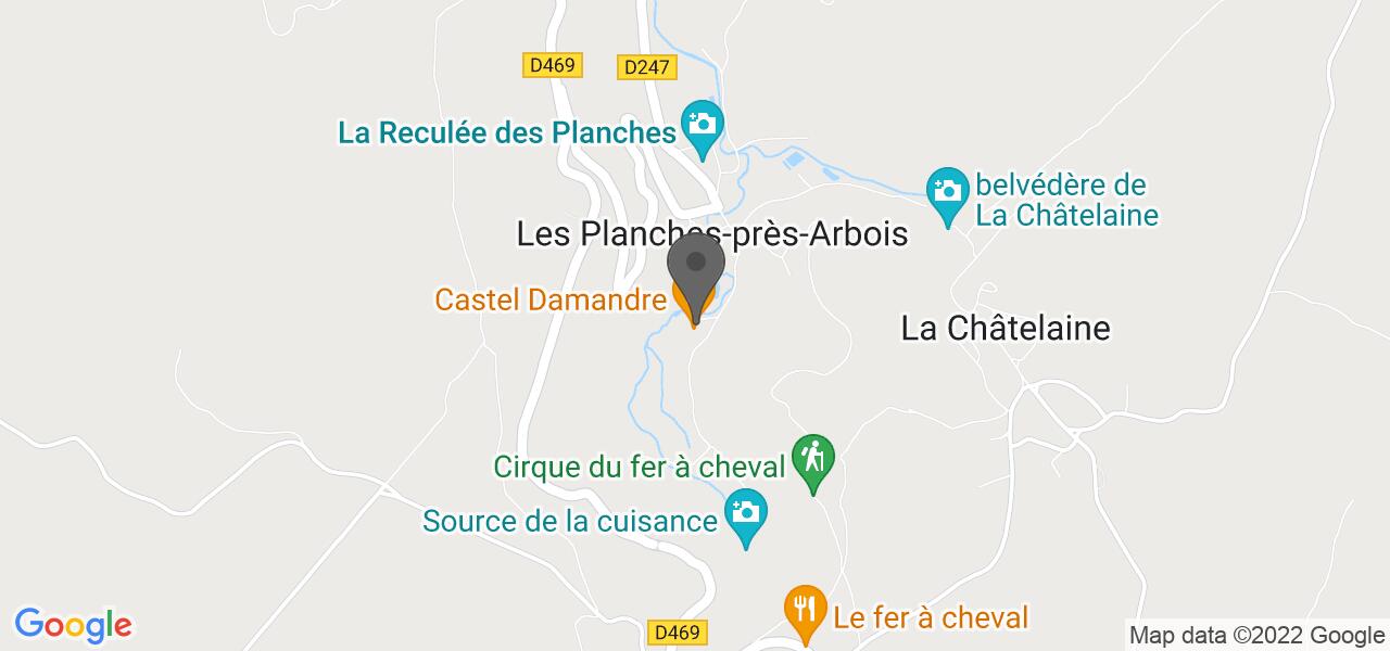 Plan d'accès — CASTEL DAMANDRE