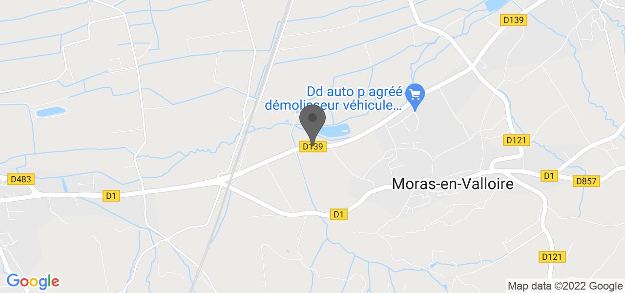 Plan d'accès — Les berges de Moras