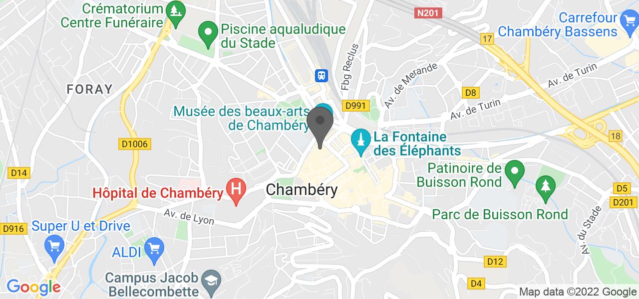 Plan d'accès — Brasserie Cafés Folliet