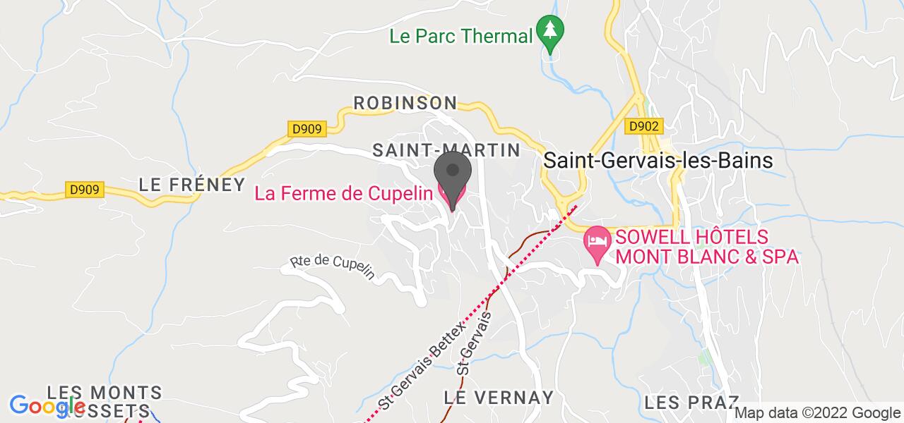 Mappa di accesso — La Ferme de Cupelin
