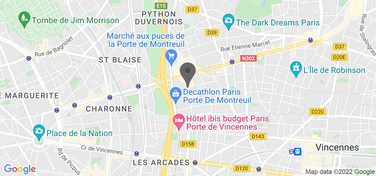 Plan d'accès — Cafe Carrel