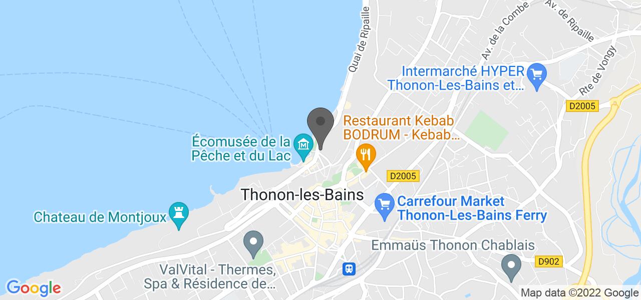 Plan d'accès — Les Rives du Léman