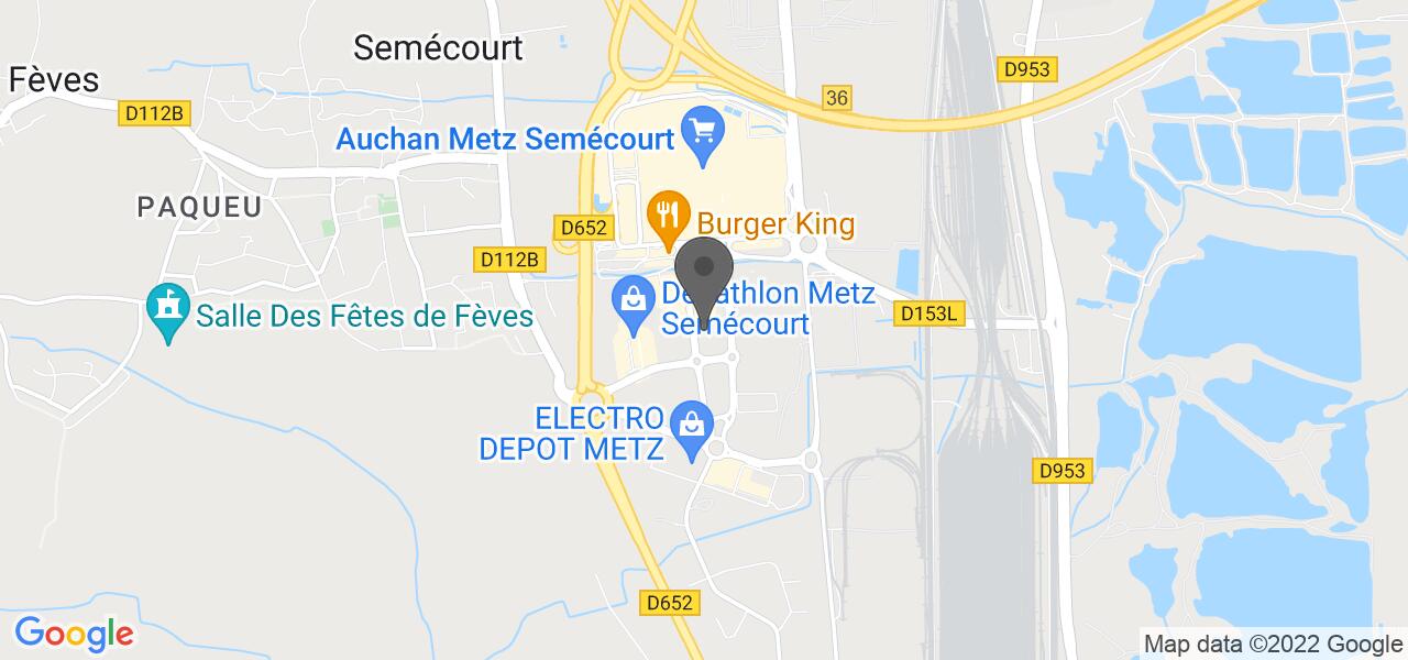 Plan d'accès — Memphis Metz - Semécourt