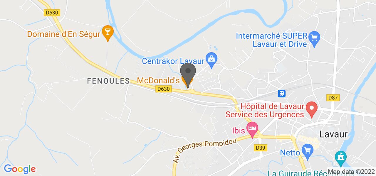 Plan d'accès — McDonald's Lavaur