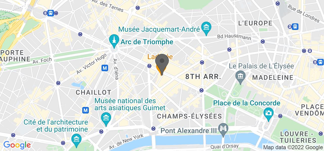 Plan d'accès — Ladurée Paris Champs Elysées