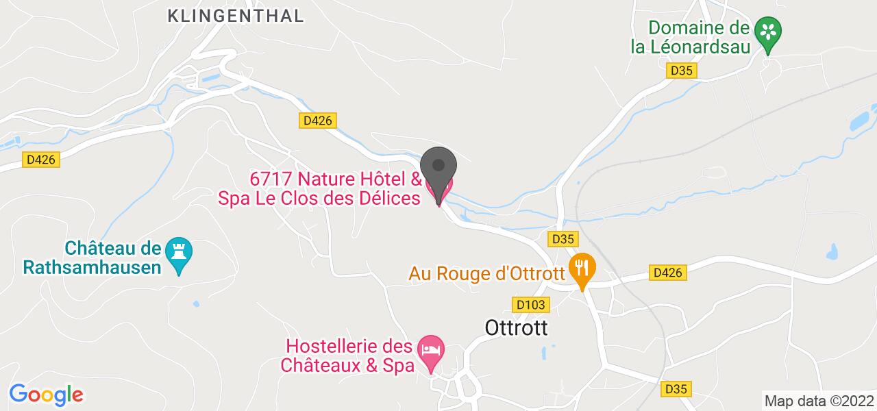 Plan d'accès — Le Clos des Délices