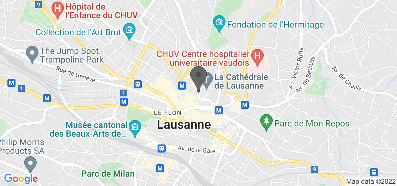 Mapa de acceso — Vieux-Lausanne