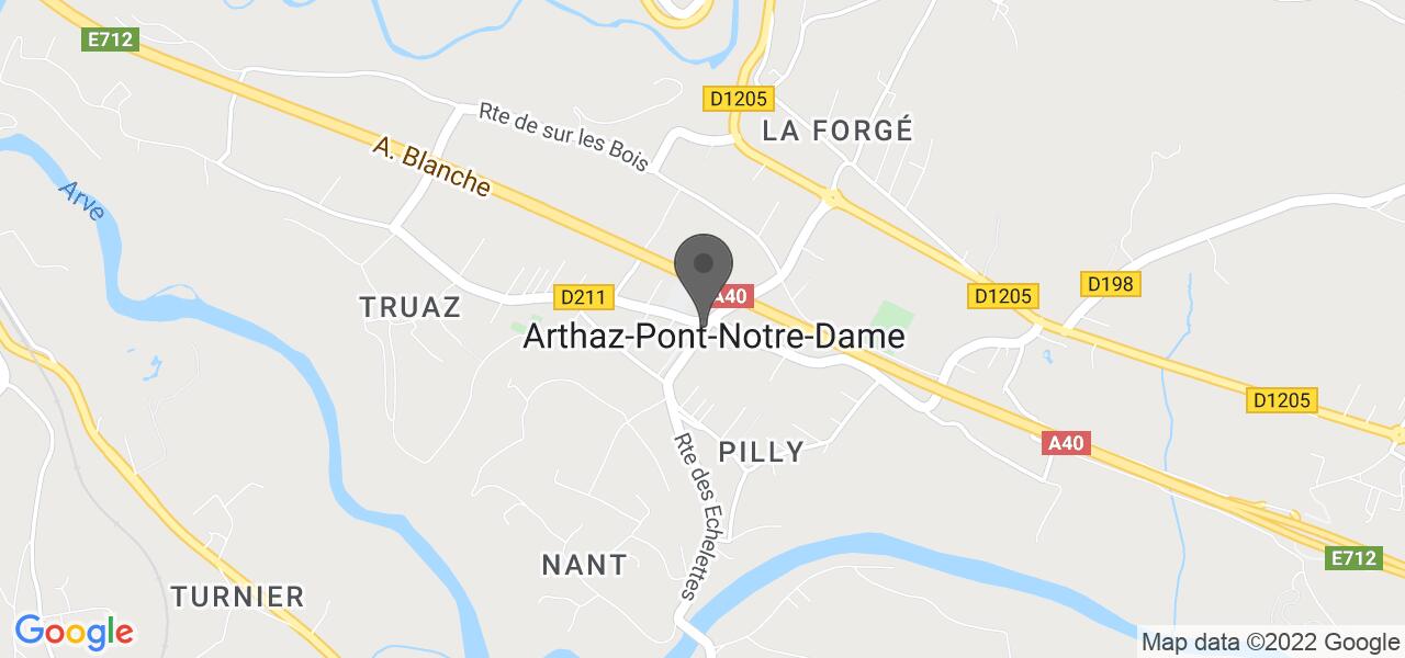 Plan d'accès — Auberge d'Arthaz
