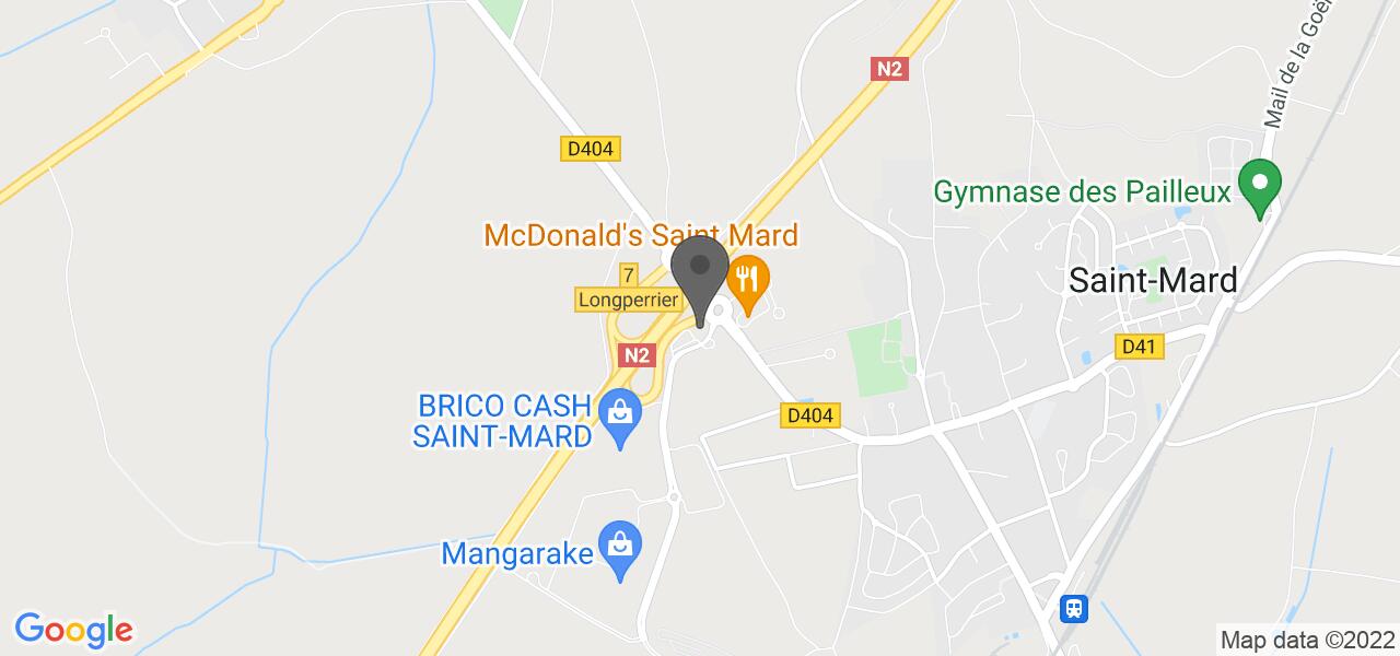 Plan d'accès — Buffalo grill Saint Mard