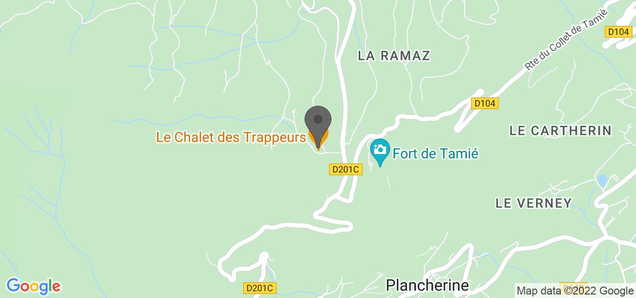 Plan d'accès — Le Chalet des Trappeurs
