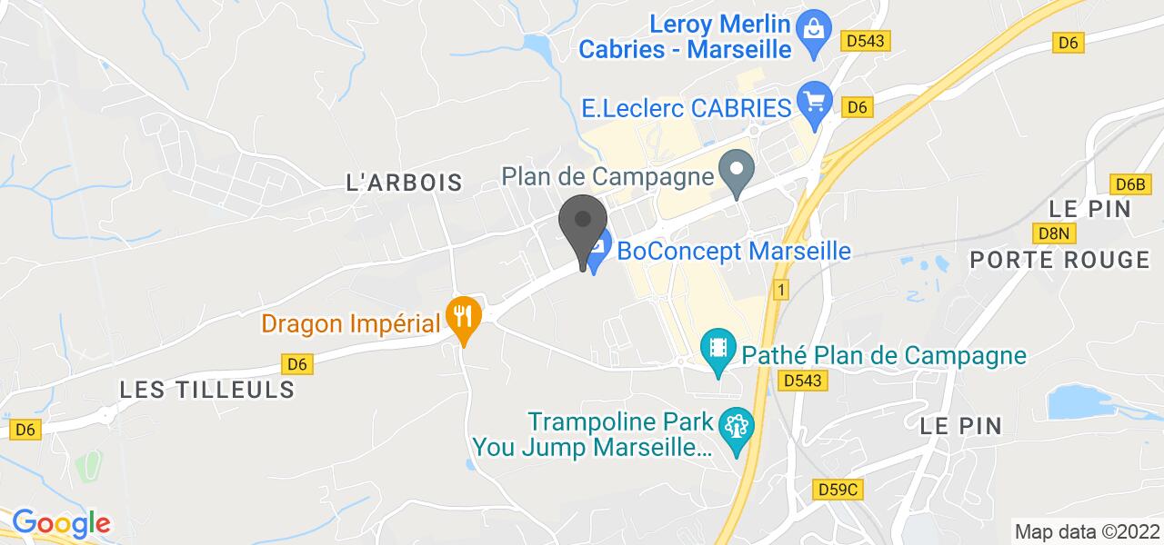 Plan d'accès — Memphis Marseille Plan de Campagne