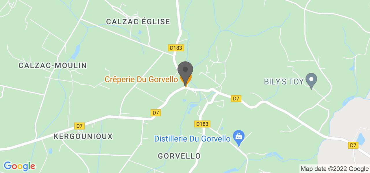交通地图 — Crêperie du Gorvello