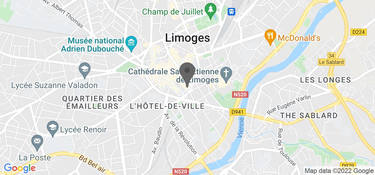 Plan d'accès — Mamie Bigoude Limoges