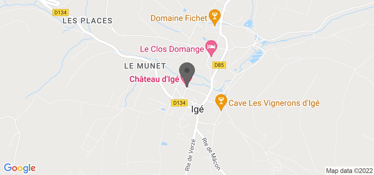 Routekaart — La Table d'Igé