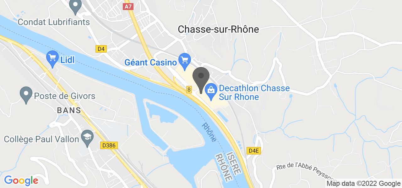 Plan d'accès — La Pataterie Chasse-Sur-Rhône