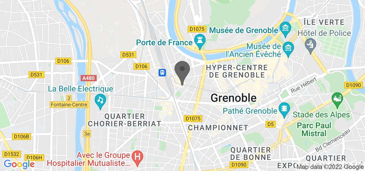 Plan d'accès — La Ferme à Dédé - Grenoble Gare